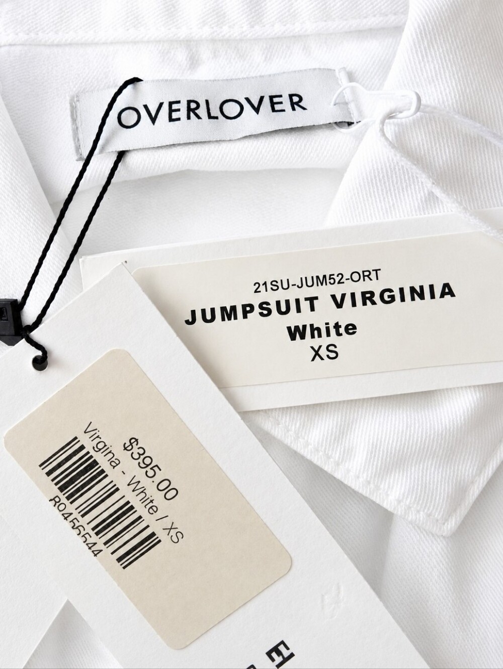Overlover Virginia Shorts Romper in white XS NWT - Picture 4 of 6